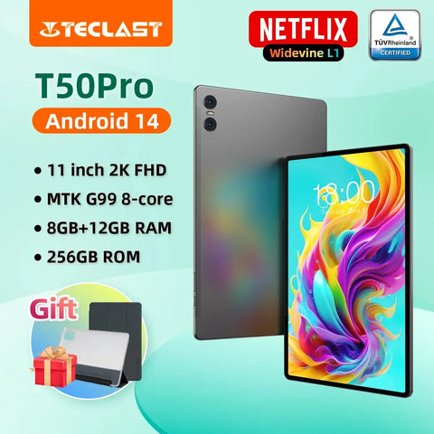 Teclast T50Pro MTK G99 Tablet 11 Inch 2K Display Max 20GB RAM 256GB