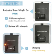 MH-25 Battery Charger Camera for Nikon MH-25 MH 25 MH25a EN-EL15 EN